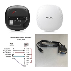 Cáp Điều Khiển Console Micro USB 5 Pin to Serial RS232 DB9 Female Cable Black 1.4M For HPE Aruba Networks Access Point