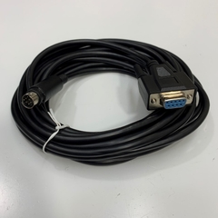 Cáp Lập Trình Mitsubishi FX3U 10Ft Dài 3M Cable RS-422 Mini Din 8 Pin to DB9 Female For ET070 GL070-V002 Eview Kinco 7 inch TFT HMI and PLC Mitsubishi FX2N FX1N FX0N Series