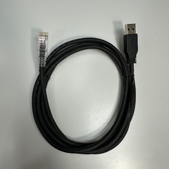Cáp 1.8M 6ft CBL026U Shielded Cable USB Type A to RJ50 10 Pin 10P10C For Newland NLS-FM431 NLS-FM430 Barcode Scanner