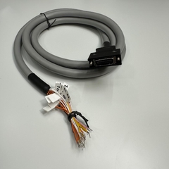 Cáp 5M 17ft Yaskawa JZSP-CSI02-5-E Cable For AC Servo Drive Yaskawa Sigma 5 Series, Sigma 7 Series I/O Signal CN1 Connector MDR 26 Pin Male to 26 Core OD 10mm Grey 80℃ 300V 26x0.15mm²