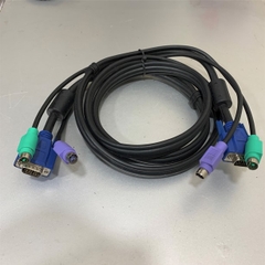 Cáp Điều Khiển SPACE SHUTTLE-C KVM Switch Cable 3 in 1 PS2 Male to Male Keyboar Mouse and VGA Male to Male Length 1.8M