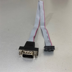 Cáp Chuyển Mạch Mainboard IDC Female 10 Pin Flat Ribbon to Serial RS232 DB9 Male Length 28Cm