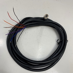 Cáp 3M 10ft  6P-300R-6LINE-HIK I/O & Power Cable Connector Hirose HR10A-7P-6S(73) 6 Pin Female to 6 Core Open End For Industrial Camera Basler Hikrobot