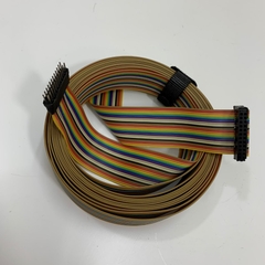 Cáp Flat Ribbon Rainbow Cable 10Ft Dài 3M FC-FD IDC 24 Pin 2.54mm Male to Female 26AWG 105°C 300V