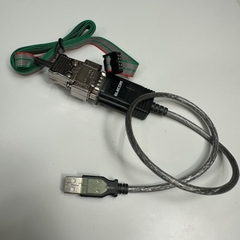 Cáp 2M 6.5ft Elecom USB-Serial Converter Chip Cable 10 Pin IDC Female 2.54mm Rainbow to RS232 DB9 Female Metal For Đồng Hồ Đo Lực Digital Force Gauges
