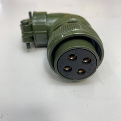 Đầu Jack Original Right Angle Plug Connector 22-22S 4 Pin Aviation Plug Female Power Cable For Servo Motor