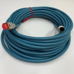 Cáp 10M 33ft STP-M12D-430 Cable 4 Pin Male M12 D-Code to RJ45 Shielded Ethernet For Banner Engineering DXMR90 Industrial Controller Ethernet IP Modbus TCP and Profinet