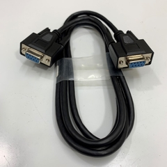 Cáp 1.8M 6ft Black Box Corp EYN257T-0006-FF RS232 Shielded Null Modem Cable DB9 Female to Female For Industrial Data Transfer Communication Computer