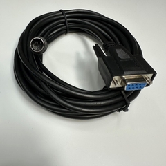 Cáp 5M 17ft LS PLC PMC-310S RS-232C Loader Cable Shielded Connector Mini Din 6 Pin to DB9 Female For LS PLC XGB Series witch Computer Communication