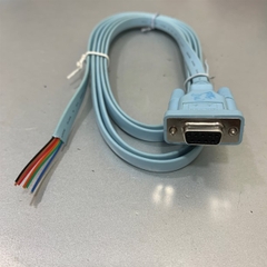 Dây Cáp Hàn Và Đấu Mạch Điều Khiển Cisco Cable Flat E129757-C AWM 20251 26AWG RS232 DB9 Female 8 Core Colour Blue Length 1.5M