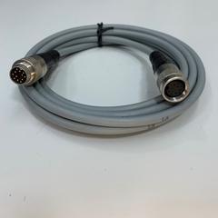 Cáp Din AISG Original UNITRONIC M16 Sensor 12 Pin Male to Female Circular Connector Dài 3.5M 11.6ft Shielded Cable E197636 26AWG 14 x 0.14mm² OD 7.2mm For Sensor Industrial