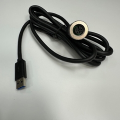 Cáp 2M 6.5ft USB 2.0 Male to M12 4 Pin A-Code Female For Industrial Sensor Cable M12