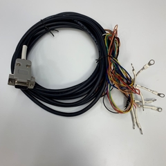 Cáp 4M 13ft Conncetor DB9 Female to 8 Core Bare Wire RS232/RS485 Serial Port Extension Cable 300V 24AWG x 8C SHIN HWA  For I/O Cable PLC/HMI