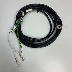 Cáp 2.5M 8.3ft Power Cable Connector Hirose HR10A-7P-4P(73) 4 Pin Male to 2 Core Open End + PE For Industrial Camera