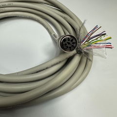 Cáp 5.7M 19ft Connector M16 AISG 8 Pin DIN Female to 8 Core Bare Wire Open For Encoder System Cable