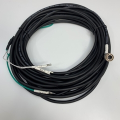 Cáp 10M 33ft Power Cable Connector Hirose HR10A-7P-4P(73) 4 Pin Male to 2 Core Open End + PE For Industrial Camera
