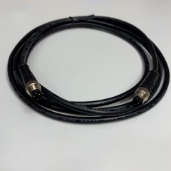 Cáp 2M 6.5ft CAZN Industrial Cable Connector M8 3 Pin A-Code Male to Male Straight Circular Sensor Cable E495753 24AWG 80C 300V YAOFENG OD 5.0mm