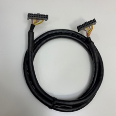 Cáp 1M 3.3ft 28AWG 20 Pin IDC Connector Round Female to Female 20 Pin FC 2*10 Pitch 2.54mm For I/O Module Signal PLC Cable