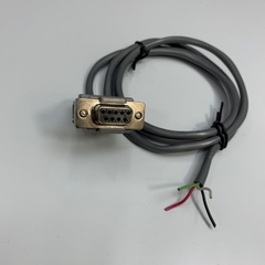 Cáp 1M 3.3ft RS232 Communication Cable DB9 Female to 4 Core Open End Cable BELDEN-M 84444 CMG 4C 22AWG UL E108998 OD 4.6mm For PLC/HMI/Computer