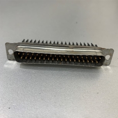 Đầu Rắc Hàn Cổng 37 Chân Hai Hàng Dương IDC 3A 1KV DCW37P2-A191 DB37 Male 2 Row 37Pin Plug Wire Solder Connector