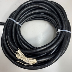 Cáp 10M 33ft Cable KURAMO 30 Core x 0.5mm² 20AWG 105°C 300V OD 15.5mm Black For Power Cable and Control Robotics, CNC Machines, Industrial Communication