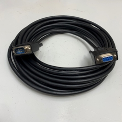 Cáp 7M 24ft RS232 Serial Data Shielded Cable DB9 Male to Female Null Modem Cord Full Handshaking 8 Wire Crossover For Industrial Label Printer Zebra, SATO Thermal Printer, Epson Thermal Printer