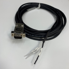 Cáp 5M 17ft Connector DB15 VGA 3 Rows 15 Pin Male to 2 Core Open End Cable Shielded ILSAN E211405 80C 300V 1Pr x 22AWG(0.3SQ) For Industrial Communication