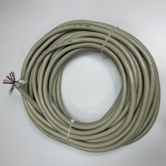 Cáp 14M 47ft Shielded Cable LEONI 20 Core x 0.2mm² 24AWG STYLE 2464 80°C 300V Multi Pair OD 9.5mm Grey For Signals Servo Motor Encoder, Industrial I/O Communication