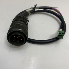 Cáp 0.7M 2.3ft YEONHAB 20-17 6 Pin Male Connector to MC100-500 DECA 2 Pin 5mm Pitch 16Amp Terminal Block For Servo Motor Power Original Cable