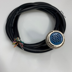 Cáp 2M 6.5ft Connector Sam Woo SCC6A-25-24P 24 Pin Female to 18 Core Open End Cable 18C x 0.5mm² 20AWG SHINMYUNG OD 12mm For Power Cable and Control Robotics, CNC Machines