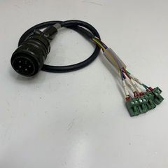Cáp 0.7M 2.3ft YEONHAB 20-17 6 Pin Male Connector to 4 Port MC100-500 DECA 2 Pin 5mm Pitch 16Amp Terminal Block For Servo Motor Power Original Cable