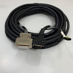 Cáp Original LMS-ENC14M-L E 6-6 Dài 14M 46.6ft Connector Plug MDR 14 Pin Male to D-Sub DB15 15 Pin Female Cable E173743 22AWG×4P 80°C 300V VW-1 in Korea