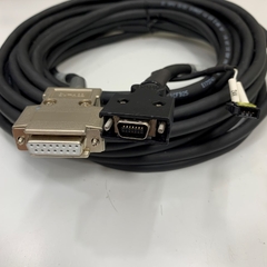 Cáp Original LMS-ENC4.3M-L E 8-4 Dài 4.3M 14ft Connector Plug MDR 14 Pin Male to D-Sub DB15 15 Pin Female Cable E173743 22AWG×4P 80°C 300V VW-1 in Korea