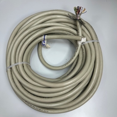 Cáp 16M 53ft Shielded Cable E111235 50 Core x 0.2mm² 24AWG 80°C 300V Multi Pair OD 14mm Grey Cable AWM 2464 VW1 LL89862 CSA For Signals Servo Motor Encoder, Industrial I/O Communication