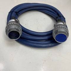 Cáp 3M 10ft Industrial Circular Connector NANABOSHI NJC-28-24-PM 24 Pin Male to Female Plug Cable 24 x 0.3mm² 25AWG E66085-C 80C 300V VW-1 MISUMI CORD OD 11.5mm For Power Cable and Control Robotics, CNC Machines