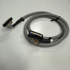 Cáp 1M 3.3ft Omron XW2Z-100X Cable Round Connector IDC 20 Pin Female to Female Pitch 2.54mm For Servo Driver/PLC and Terminal Block Breakout Omron Series XW2D Board