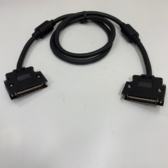 Cáp SCSI MDR 50 Pin Male to Male Straight Cable Dài 1.3M 4ft Connector 3M 10350 50 Pin Pitch 1.27mm With Screw E108683 28AWG x 25PR AWM 20276 VW-1 80°C 30V For I/O Signal Servo Drive