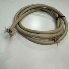 Cáp 1.7M 5.7ft Shielded Cable HITACHI 68 Core x 0.09mm² 28AWG 80°C 30V Multi Pair OD 9.5mm Grey Cable E41447 STYLE 20276 VW-1 For Signals Servo Motor Encoder, Industrial I/O Communication