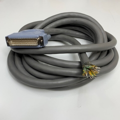 Cáp 5M 17ft Connector DB50 Male D-Sub 3 Rows 50 Pin to 50 Core Bare Wire Open End Cable Grey OD 13mm For I/O Cable Model Terminal with Control Reduction CNC Machining
