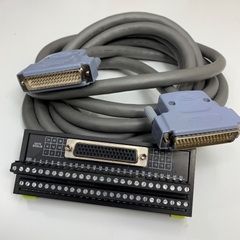 Cáp 3M 10ft Cable D-Sub DB50 Male to Male 50 Pin D-Sub 3 Rows + Terminal Block Interface Module QSTES050LM DB50 Pin D-Sub Female