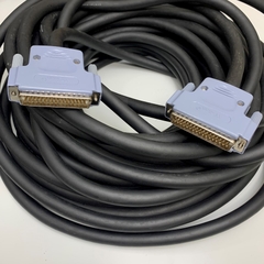 Cáp 15M 50ft CS-DSDMDB50MM-050 DB50 Male to Male 50 Pin D-Sub 3 Rows Data Shielded Cable Black OD 14mm For I/O Signal Encoder Servo Drive/CNC Machining Cable/Siemens Simatic