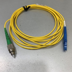 Dây Nhẩy Quang CORNING E207090 LC-FC 3M Single Mode Fiber Optic Cable 9/125µm UL Simplex Patch Cord Yellow 2.0mm PVC Length 3M