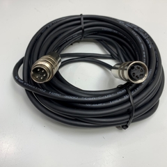 Cáp Binder Circular Connector M16 5 Pin Male to Female Cable Shielded IP67 Black 4 x 0.25mm² Dài 9M 30ft For Industrial Sensor, Actuator