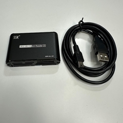 Đầu Đọc Thẻ SSK SCRM025 All-in-one Aluminum Alloy USB 2.0 Cable Dài 1.3M CF SD TF MS M2 XD Card Reader For Desktop PC Laptop