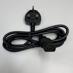 Dây Nguồn 1.8M 6ft LINETEK Fused 10A Plug AC Power Cord BS1363A to C13 10A 250V 18AWG 3x0.75mm² UL Cable OD 7.0mm For Hospital Medical EasyPulse Power Cord