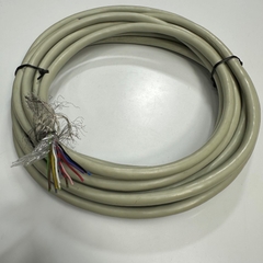 Cáp 5M 17ft Shielded Cable LEONI 14 Core x 0.2mm² 26AWG 80°C 300V Multi Pair OD 8.0mm Grey For Signals Servo Motor Encoder, Industrial I/O Communication