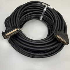 Cáp DB25 Male to DB25 Male Serial Cable All Lines Wired Straight Through Dài 10M 33ft 25 Core x 0.15mm² 26AWG Shielded Cable OD Ø 9.3mm For Serial Or Parallel Machine CNC Interface