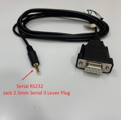 Cáp RS232 Communication Jack 2.5mm Stereo Serial 3 Lever to DB9 Female Cable Dài 2M For Máy Đo Đường Huyết On Call EZ II and PC Serial Data Cable