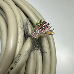 Cáp 1M 3.3ft Shielded Cable E111235 50 Core x 0.2mm² 24AWG 80°C 300V Multi Pair OD 14mm Grey Cable AWM 2464 VW1 LL89862 CSA For Signals Servo Motor Encoder, Industrial I/O Communication