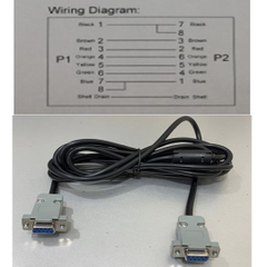 Cáp Kết Nối RS232C Chuẩn Chéo 6232-9F9F-10CRE 3M Cable DB9 Female to DB9 Female Null Modem With Partial Handshaking